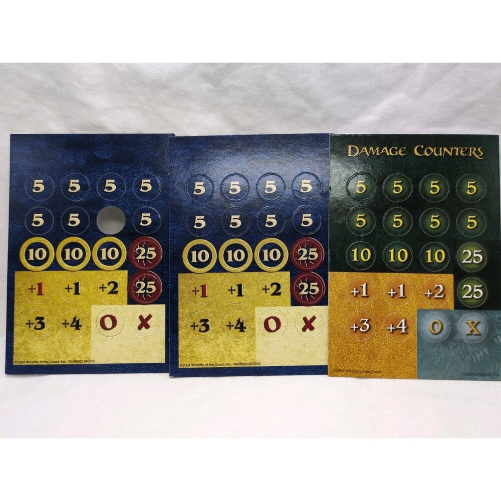(3) Dungeons And Dragons Minaiture Game Damage Counters